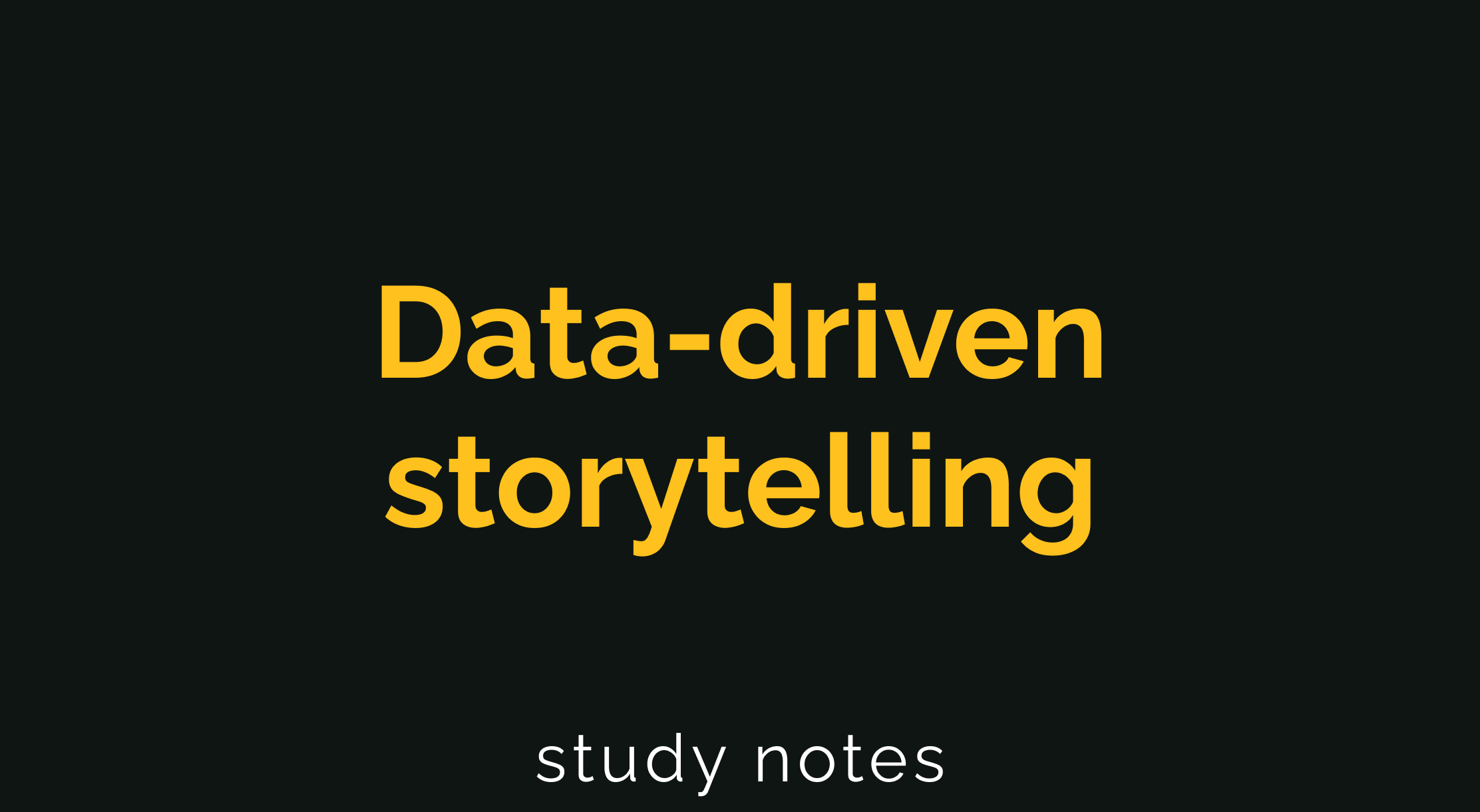 Data-driven storytelling