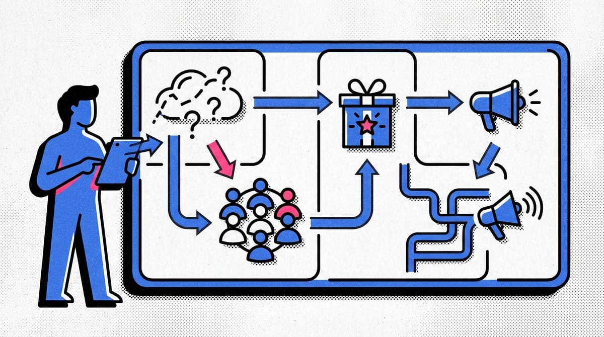 Visual representation of the CANVAS 13 model, illustrating product management and business strategy concepts.