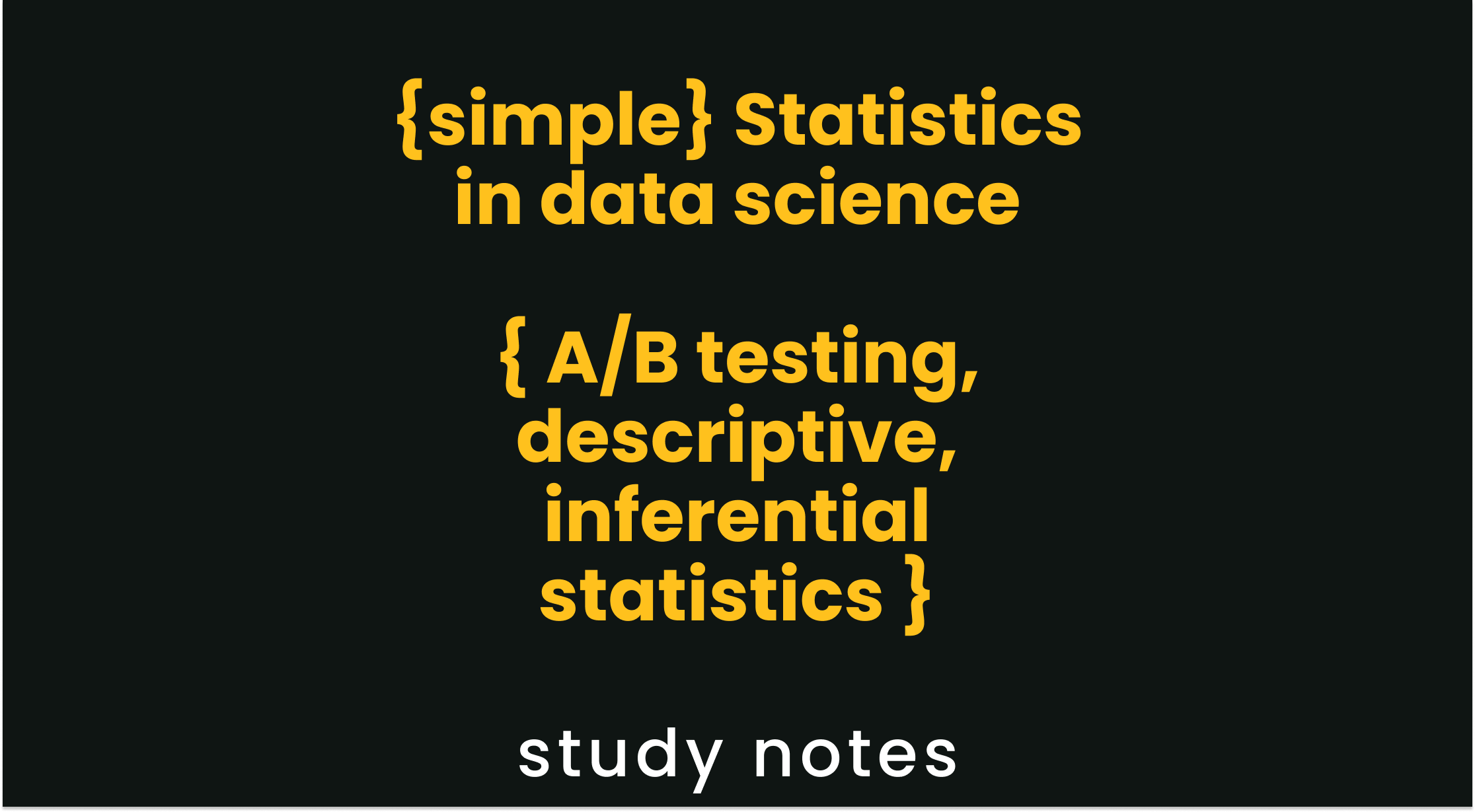 The role of simple statistics in data science