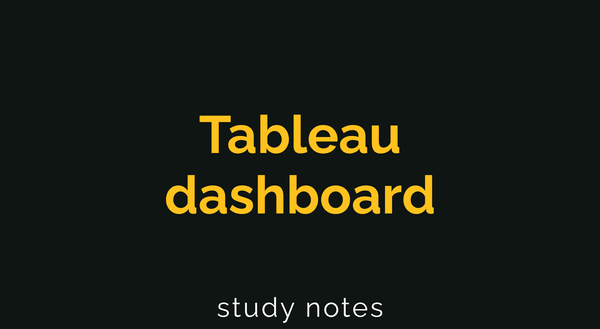 Tableau dashboard