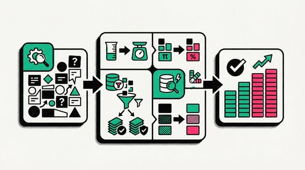 Colorful graphs and charts illustrating data formatting and adjustment techniques.