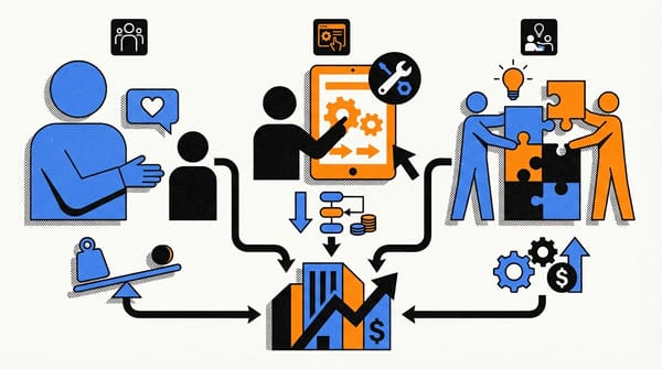 Visual representation of strong customer connections through intertwined hands and vibrant communication lines.